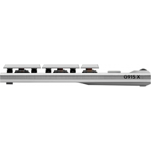 Tastatura Logitech G915 X Lightspeed GL TACTILE, USB/USB Wireless/Bluetooth, Layout US, Grey