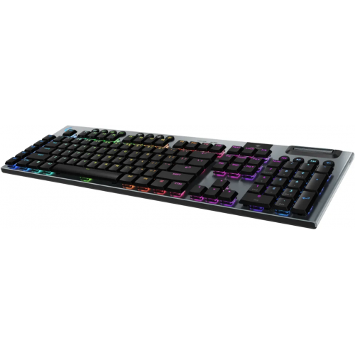 Tastatura Logitech G915 X Lightspeed GL CLICKY, USB/USB Wireless/Bluetooth, Layout UK, Black-Grey