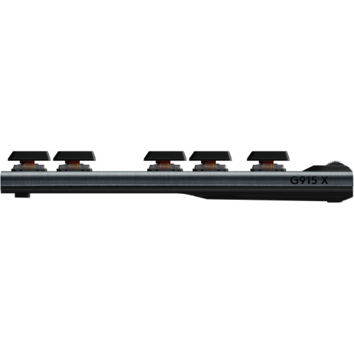 Tastatura Logitech G915 X Lightspeed TKL GL TACTILE, USB/USB Wireless/Bluetooth, Layout UK, Black-Grey