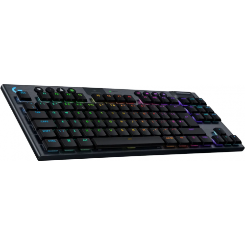 Tastatura Logitech G915 X Lightspeed TKL GL Linear, USB/USB Wireless/Bluetooth, Layout US, Black-Grey