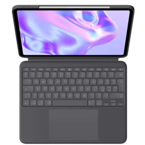 Husa/Stand Logitech Combo Touch pentru iPad Pro de 13 inch (M4), Graphite
