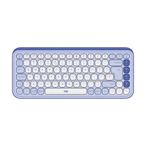 Kit Wireless Logitech Pop Icon Combo - Tastatura, USB Wireless, Layout UK, Lilac + Mouse Optic, USB Wireless, Lilac