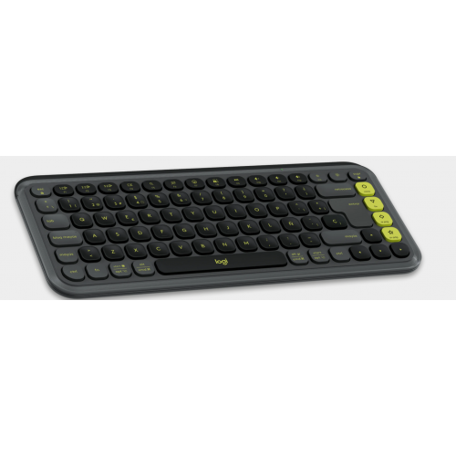Kit Wireless Logitech Pop Icon Combo - Tastatura, USB Wireless, Layout US, Graphite + Mouse Optic, USB Wireless, Graphite