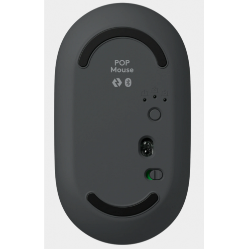 Kit Wireless Logitech Pop Icon Combo - Tastatura, USB Wireless, Layout US, Graphite + Mouse Optic, USB Wireless, Graphite