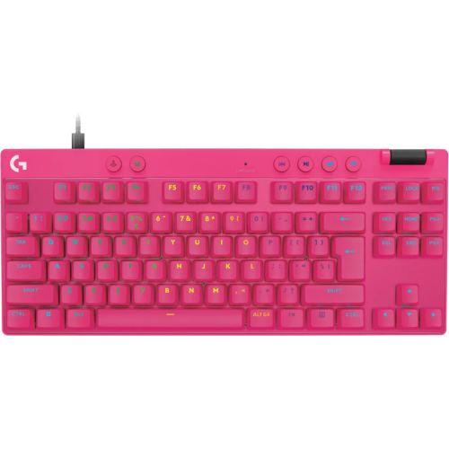Tastatura Logitech PRO X TKL Rapid, USB-A, Layout US, Pink