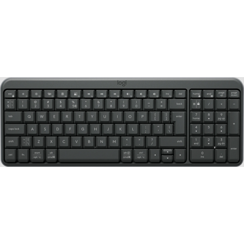 LOGITECH K250 - GRAPHITE - US INT'L - 2.4GHZ/BT - INTNL-973