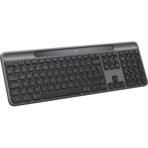 Tastatura Logitech Signature Slim Solar+ K980, USB Wireless/Bluetooth, Layout US, Graphite