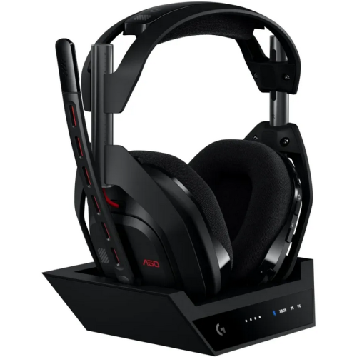 Casti cu microfon Logitech G Astro A50 (Gen 5), Bluetooth, Black + Base station