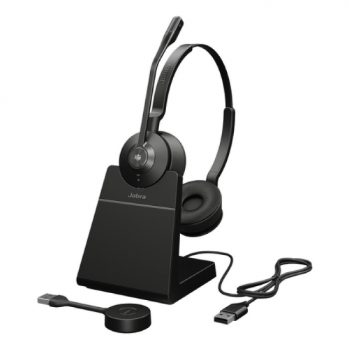 Casti cu microfon Jabra Engage 55 SE Stereo Microsoft Teams Low Power, DECT Wireless/USB-A, Black