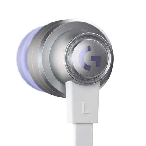 Casti cu microfon Logitech G333, 3.5mm jack/USB-C, White