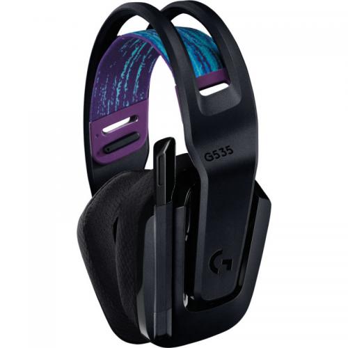 Casti cu microfon Logitech G535 Lightspeed, USB Wireless, Black