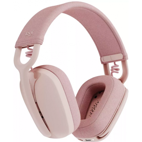 Casti cu microfon Logitech Zone Vibe Wireless, Bluetooth, Rose