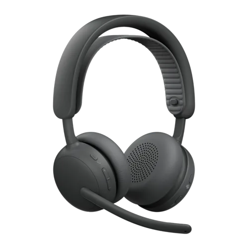 Casti cu microfon Logitech Zone Wireless 2 ES UC, USB-C/USB Wireless/Bluetooth, Graphite