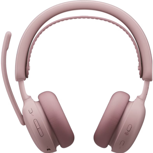 Casti cu microfon Logitech Zone Wireless 2 ES UC, USB-C/Bluetooth, Rose