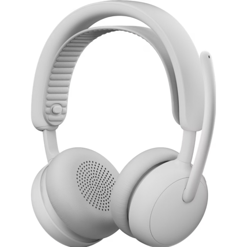 Casti cu microfon Logitech Zone Wireless 2 ES Microsoft Teams, USB-C/USB Wireless/Bluetooth, Off-White