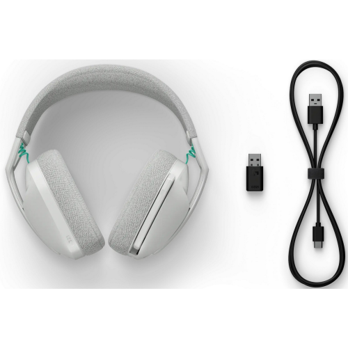 Casti cu microfon Logitech G321, USB Wireless/Bluetooth, White