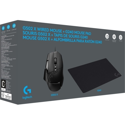 G502 X GAMING MOUSE - BLACK/USB - N/A - EMEA28-935