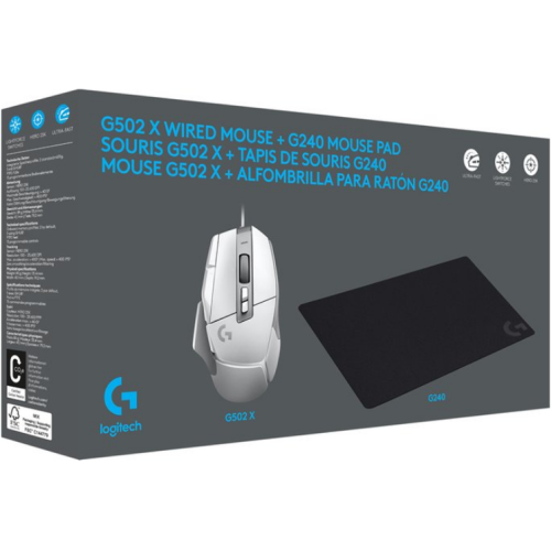 G502 X GAMING MOUSE WHITE - USB/N/A - EMEA28-935