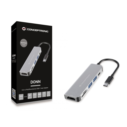 Docking Station Conceptronic DONN06G, Grey