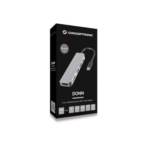 Docking Station Conceptronic DONN06G, Grey