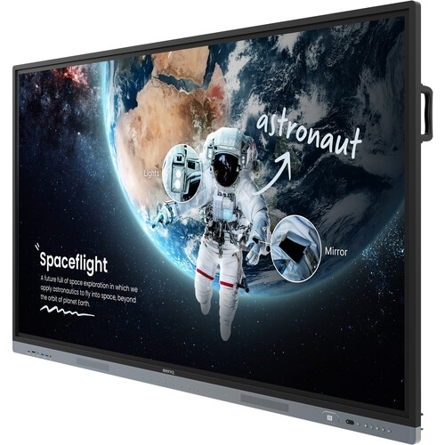 Display interactiv Benq Seria RM04 RM6504, 65inch, 3840x2160pixeli, Black