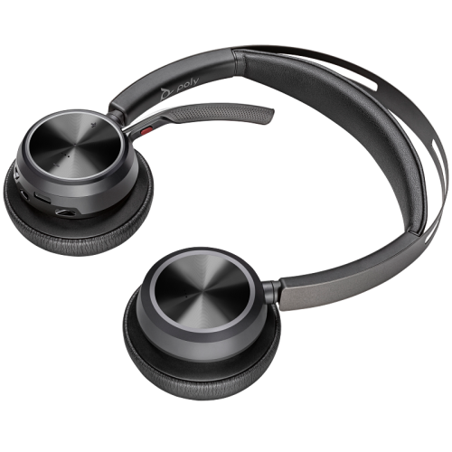 Casti cu microfon Poly by HP Voyager Focus 2, USB-C/ Bluetooth USB-A/C, Black