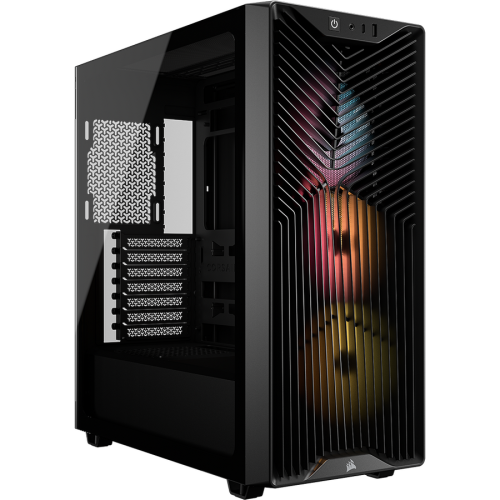 Carcasa Corsair 3200D RS ARGB, Mid-Tower, ATX, Negru, Fara Sursa - CC-9011344-WW
