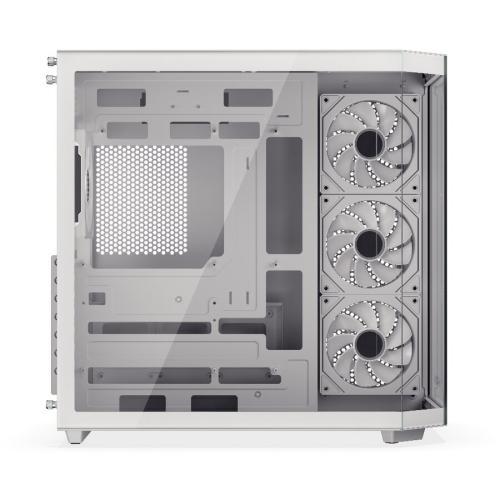 Carcasa Krux Empero, MiddleTower, ATX, cu 4 ventilatoare incluse 120 mm ARGB PWM, Alb