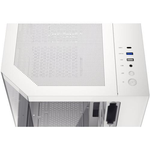 Carcasa Krux Empero, MiddleTower, ATX, cu 4 ventilatoare incluse 120 mm ARGB PWM, Alb