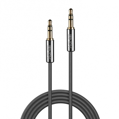 Cablu audio Lindy 35322, 3.5mm jack - 3.5mm jack, 2m, Cromo Line