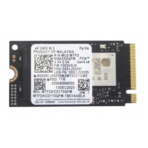 SSD Micron 2500 NVMe 1TB 2242 7100 /5800 MB/s, 300 TBW MTFDKCD1T0QGN BULK