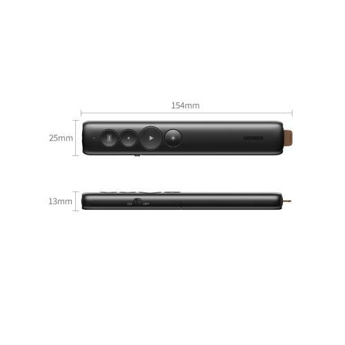 Presenter laser Ugreen LP479, wireless 2.4 GHz, max. 100m, Negru 