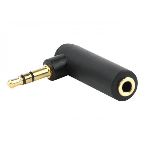 Adaptor audio Gembird A-3.5M-3.5FL, 3.5 mm jack - 3.5 mm jack, Black