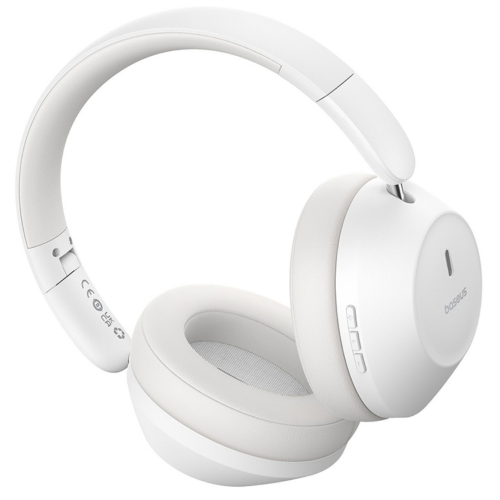 Casti cu microfon Baseus Bass 30 Max, Bluetooth 5.3/3.5 mm jack, White