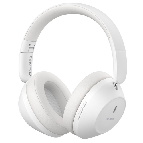 Casti cu microfon Baseus Bass 30 Max, Bluetooth 5.3/3.5 mm jack, White