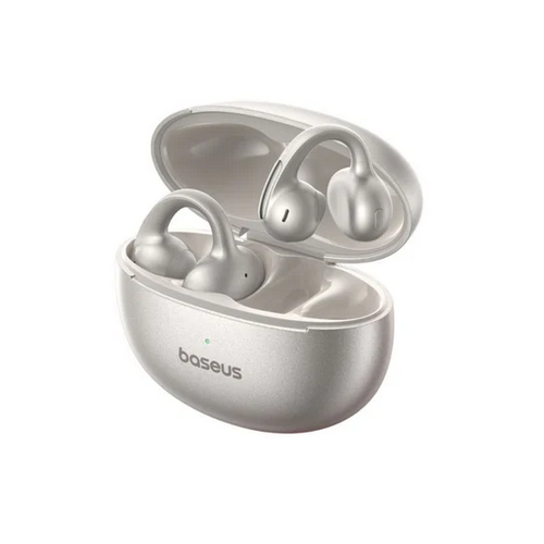 CASTI Baseus Bowie MC1 Pro Open-Ear True Wireless, on ear, pt smartphone, microfon pe casca, conectare prin Bluetooth 6.0, titanium 