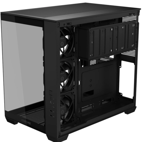 Carcasa ASUS A32 Plus TG ARGB Black, Fara sursa