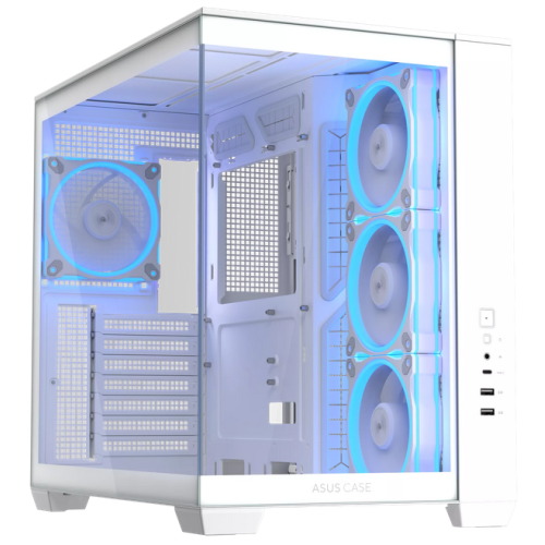 Carcasa ASUS A32 Plus TG ARGB White, Fara sursa