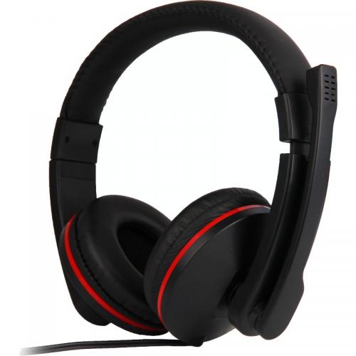 Casti cu microfon Somic Salar A500, 3.5mm jack, Black-Red