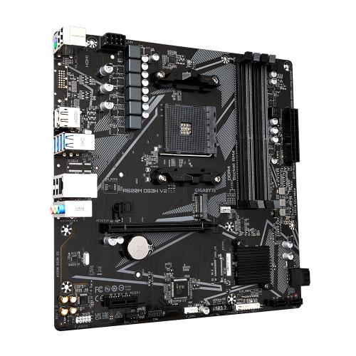 Placa de baza Gigabyte A520M DS3H V2, AMD A520, socket AM4, mATX
