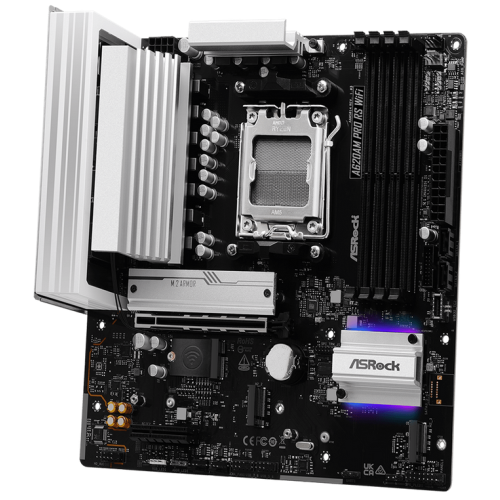 Placa de baza ASRocK A620AM Pro RS WiFi, AMD A620A, Socket AM5, mATX