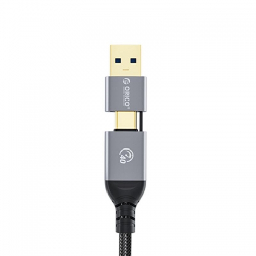 Cablu de date Orico ACC40-10-BK, USB-C male - USB-C male, 1m, Black