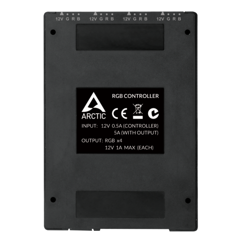 Controller ventilator Arctic RGB, Black
