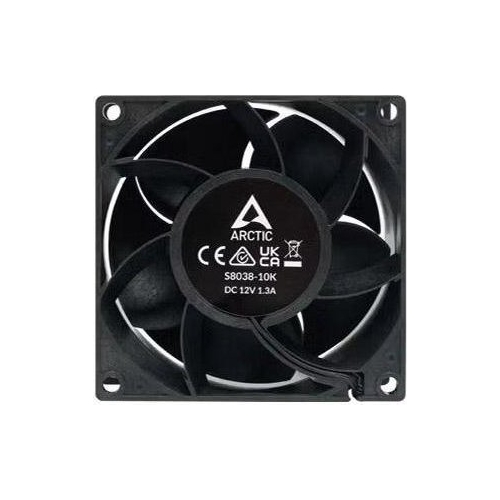 Ventilator Arctic S8038-10K Black PWM, 80 mm