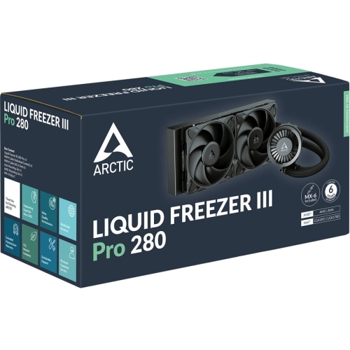 Cooler procesor Arctic Liquid Freezer III Pro 280, 2 x 140 mm, Black