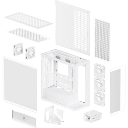 Carcasa Arctic Xtender VG White, Fara sursa