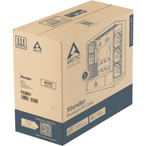 Carcasa Arctic Xtender VG White, Fara sursa