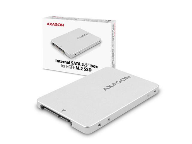Rack SSD Axagon RSS-M2SD, SATA - M.2 SATA, White