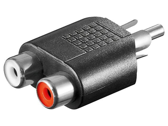 Adaptor audio RCA tata la 2 x RCA mama OEM HCT11605