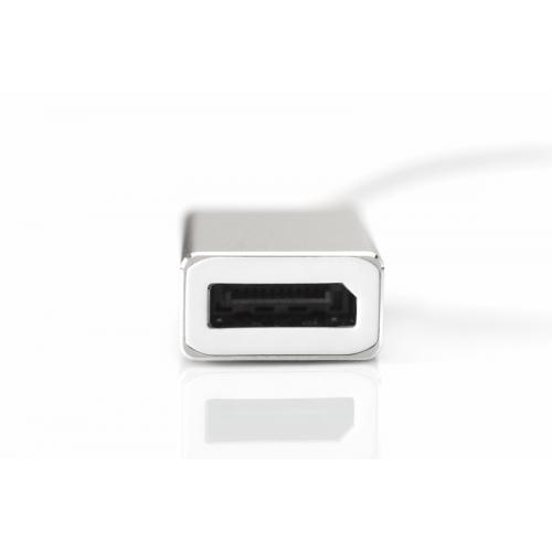Adaptor Digitus Graphic, USB-C - Displayport, White